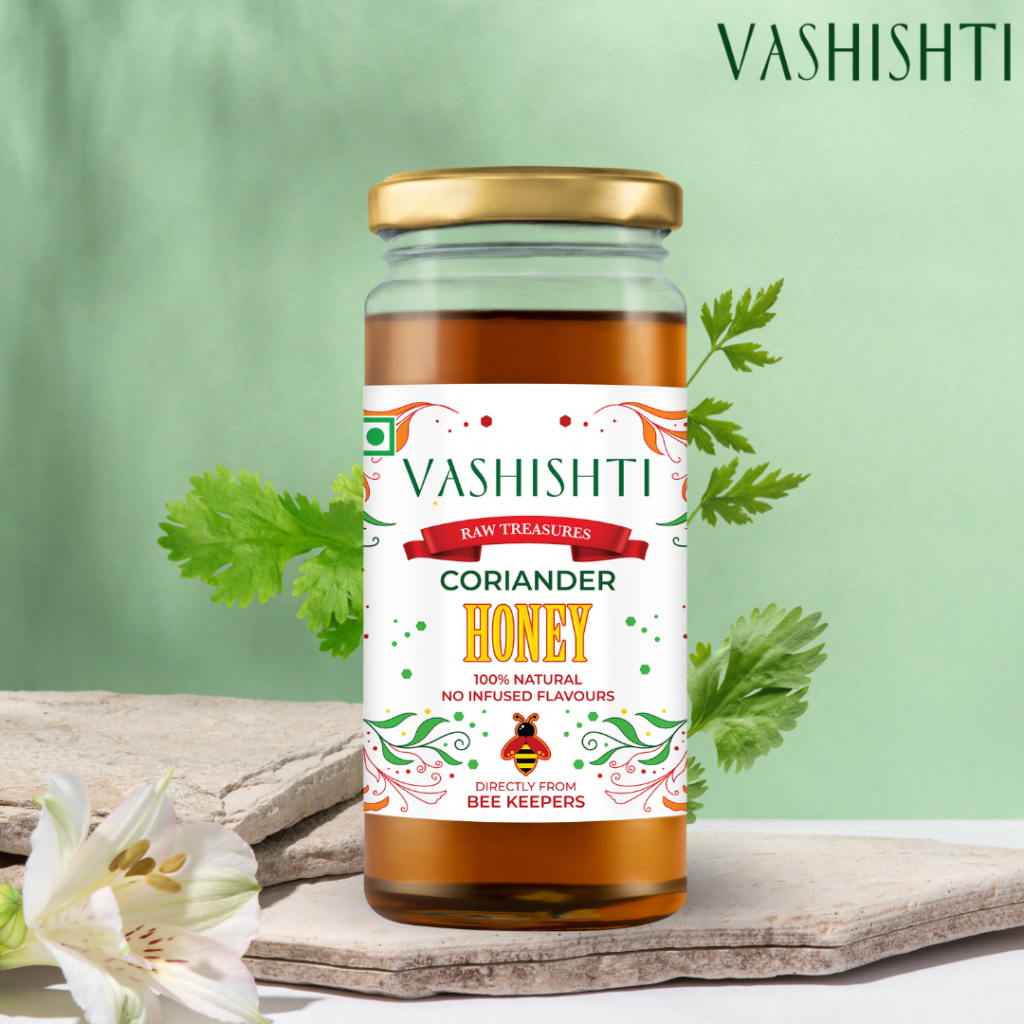 Vashishti is a brand of raw and adulterated products varying from honey, ghee, dry fruits and cashews.