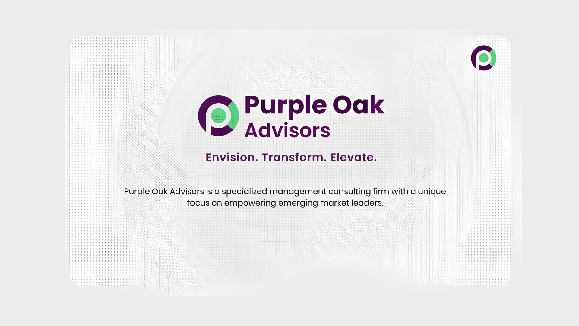 Purple Oak Advisors’ Brand Collateral